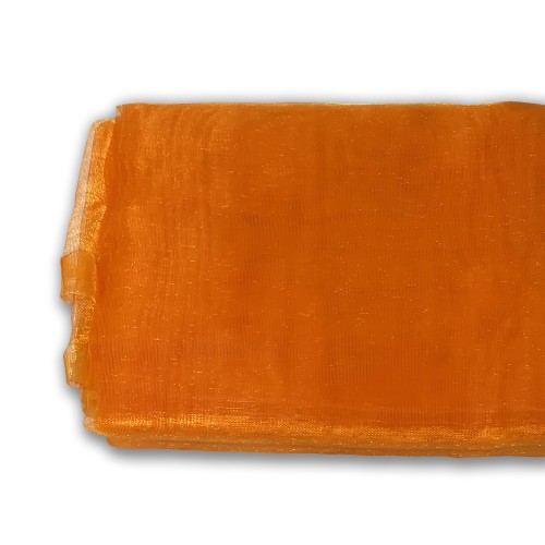 Orange organza fabric